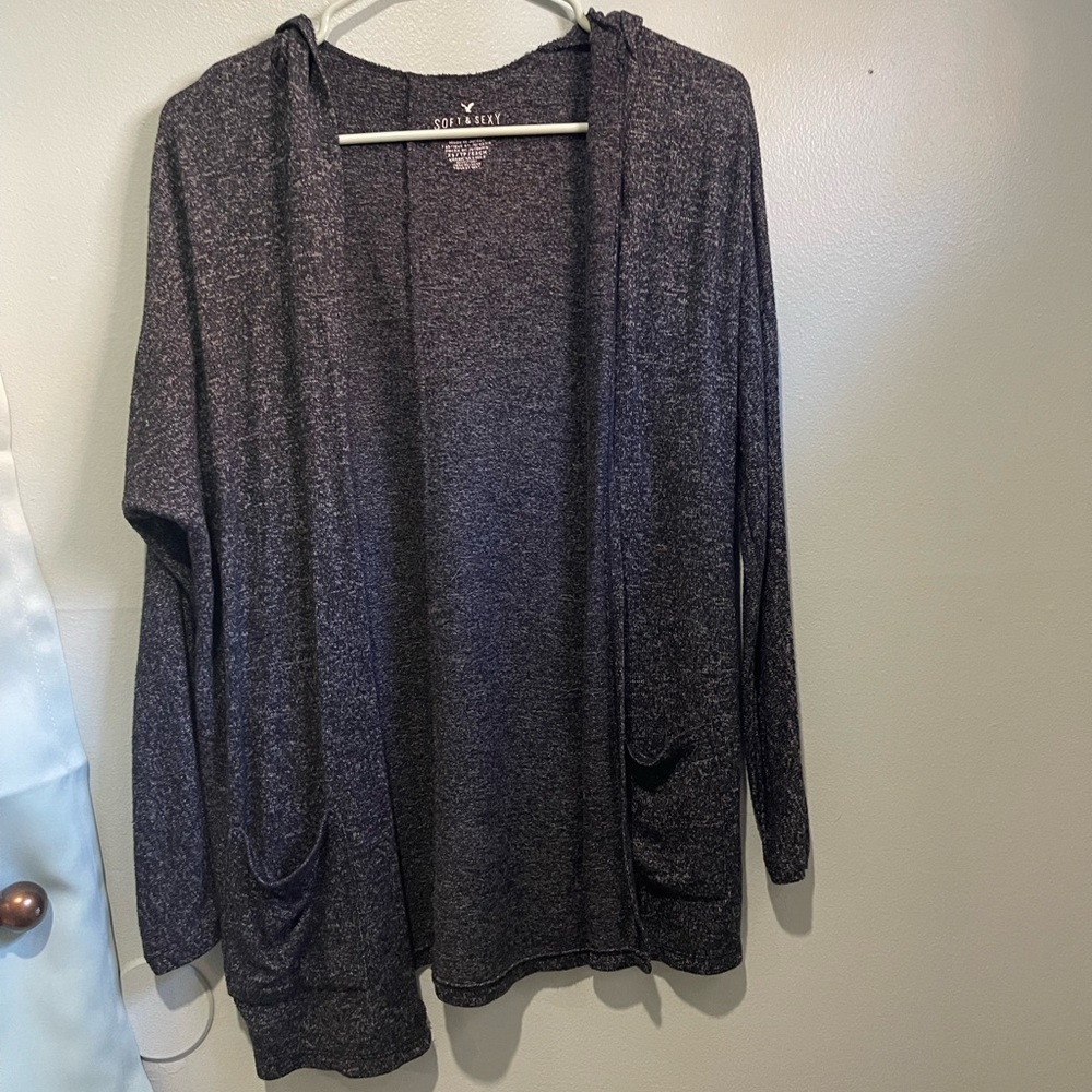 Grey cardigan
